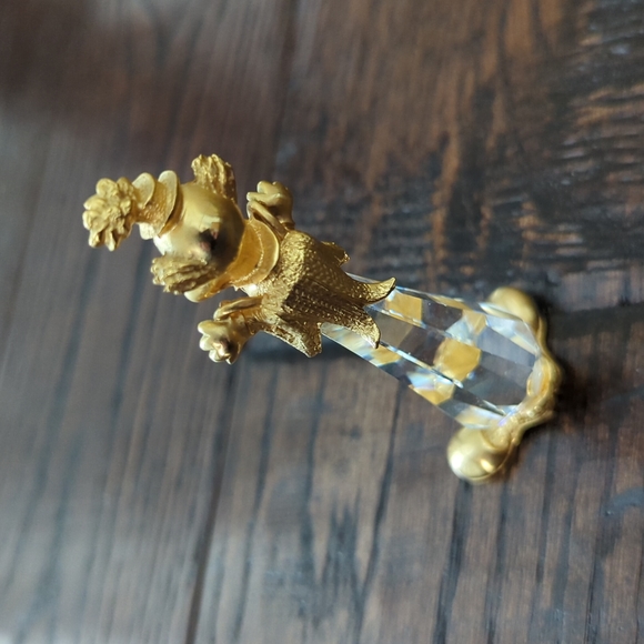 SWAROVSKI I RARE Vintage 1983 Trimlite Giftware Crystal and Gold Circus Clown - Picture 3 of 15